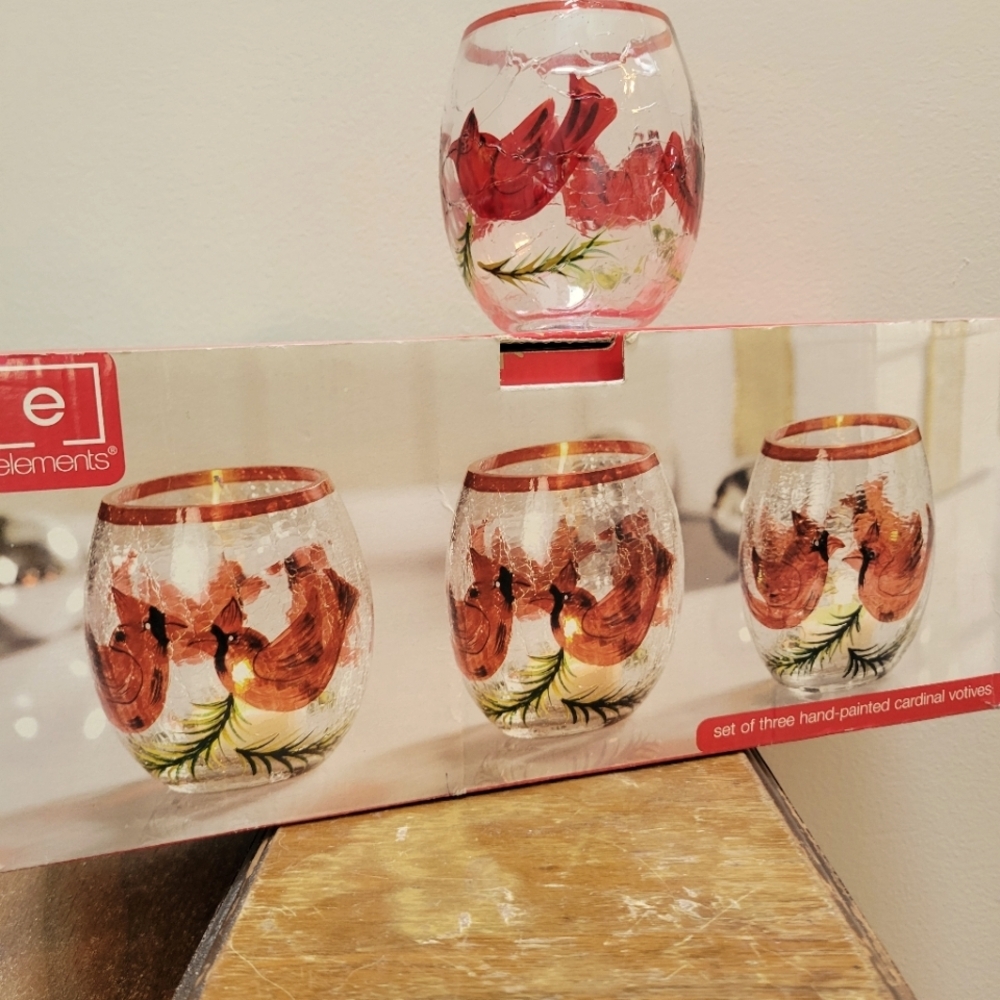 Cardinal Votive Holders